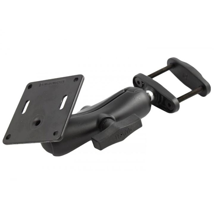 2" Wide Clamp Mount with 1.5" Ball Socket Arm & 75mm VESA Base